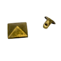 Miniatyrbild 3 av 4: 100 st Metall Fyrkantig Pyramid Nitar Dubbar För Kläder Skor Väskor Dekor 12mm