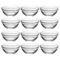 Small transparent glass bowls 12 pieces[RM]
