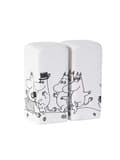Salt & Peppar Mumin familjen 2-pack[RM] Vit white