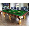 Miniatyrbild 2 av 5: Biljardfilt Kläde Poolbord 9ft Filt Biljardbord Med Kantlist Grön