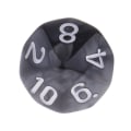 Miniatyrbild 5 av 5: 10 stycken plast 10-sidiga tärningar d10 d10 för brädspel speltillbehör svart