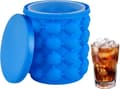 Elegant Chills Silicone Ice Bucket, Ice Cube Maker with Round Portable Design, Ensures Safe Material and Longer Cooling Time for Versatile Use[RM]