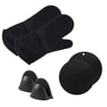 [RM]Extra Long Oven Mitts & Mini Oven Mitts Set: Silicone Heat