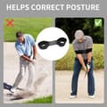 Miniatyrbild 2 av 4: [RM]2 pcs golf armbands golf swing trainer, elastic swing corrective training aids, black belts for golf posture correction accessories