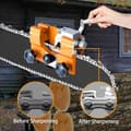 Miniatyrbilde 3 av 4: [RM]Chainsaw Sharpener with 3 Grinding Heads Compatible with All Chainsaw Types Manual Crank Handle
