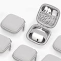 Miniatyrbild 4 av 5: Bärbar Mini Hård Skal Digital Gadget Förvaringsväska Konstläder Hörlursladdare Fodral Datakabel USB-minne Organizer