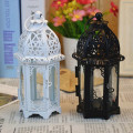 Miniatyrbild 4 av 5: 2x Glas Tealight Ljus Wrought Iron Lykta Hem Bröllop Dekoration