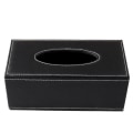 Miniatyrbild 1 av 5: PU Läder Tissue Box Omslag Hållare För Badrum Bänkskivor