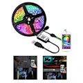 Miniatyrbild 5 av 5: LED Strip Lights TV Bakgrundsbelysning 1/2/3/4/5M RGB USB Färgskiftande 5 Meter