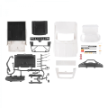 Miniatyrbild 3 av 5: DIY RC Bil Kaross Kit, 1:16 4WD Auto Montering RC Bil Kaross Kit DIY Reservdelar Lämplig för WPL C14 C24 Terräng Klätterbil