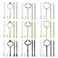 Miniatyrbillede 1 af 5: [RM]9 Sæt Kageopsats Hardware Kit Etagefad Hardware Beslag til Kageopsats, 3 Etagers Kageopsats Beslag