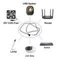 Miniatyrbild 2 av 5: USB C Male to 2-Pin Power Supply Cable Type C Open End Pigtail Wire 5V 3A [Db] 2m 2m Elbow