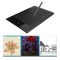 Miniatyrbild 5 av 5: 10\"x6\" USB Ritplatta Skrivplatta Konst Grafikplatta Digital Penna Kit Ritbord Elektronisk Penna med 8st Ersättningsspetsar