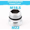 Miniatyrbillede 2 af 5: Blandebatteriadapter M18.5 - M22 til IKEA, GROHE, Neoperl TJ, BRITA filter[RM]