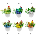 Miniatyrbild 5 av 5: Påskdekorationer, Plastskum Krukväxter, Hemdekorationer Julprydnader Gåvor blue egg