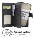 [RM]Skimblocker Samsung Galaxy S24 5G XL Magnet Wallet Case Svart