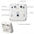 Miniatyrbillede 8 af 8: Digitalt køkkenur med alarm, stort LED-display, høj alarm, magnetisk montering og stativ til madlavning Sporr Black White