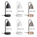 [RM]Aromaterapi Smeltende Vokslampe Dæmpbar Natlampe Bord Stearinlys Varmer Lampe White 110v