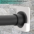 Miniatyrbild 5 av 5: Självhäftande Duschdraperistånghållare | Duschstångsfäste för vägg | Ingen borrning | Självhäftande | 2-pack, (duschdraperistång ingår ej) White