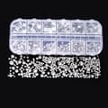[RM]2000 pcs Flat Back Gemstones Rhinestones 6 Sizes (Clear)