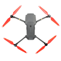 Miniatyrbild 3 av 5: CW CCW Snabbfäste Vikbar Propeller för DJI Mavic Pro RC Drönare Röd