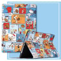 [RM] Stylish case for iPad 2019/2020 10.2\" blue checkered pattern Snoopy complete package