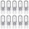 G9 Halogenlampor 40W 230V Varmvit 10-pack 40W