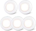 [RM]6 stk Trykklampe Trykklamper Mini Touch Press Spot Lights Bærbare LED-lamper for innendørs bruk Batteridrevne Pucklamper for underskap Warm White