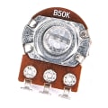 Miniatyrbild 2 av 5: 10 st 18mm lång potentiometer med delad axel för bas elgitarr b50k