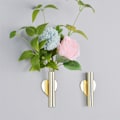 Miniatyrbild 5 av 5: Väggmonterad Blomvas Behållare Planteringskärl Hållare Guld Hjärtform