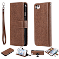 Pikkukuva 1 / 5: iPhone 6/7/8/SE (2020/2022) - 2in1 Magneetti/Lompakkokotelo - Ruskea Brown Brun
