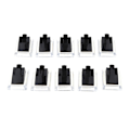 Miniatyrbild 1 av 5: 10x Smyckesbricka Fingerring Displayhållare Ringmonter Svart