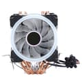 [RM]LANSHUO CPU-køler 4 messingrør 3RGB blæser 4-benet ultrastille metal + ABS til Intel/AMD radiator