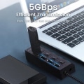 Miniatyrbild 5 av 6: USB 2.0 Hub Multi USB Splitter Portar Hub Använd Strömadapter 7 Portar Multipl Expander Hub White