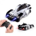 Miniatyrbild 4 av 5: Väggmonterad Klätterbil Racingbil Drift Leksaksbilar Med LED-lampor Presenter Pojkar Flickor Svart
