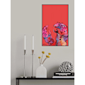 Miniatyrbild 2 av 2: Rainbow Lobster On Red MultiColor 21x30 cm
