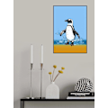 Miniatyrbild 2 av 2: Cute Penguin Splashing MultiColor 30x40 cm
