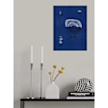 Miniatyrbild 1 av 2: Blue Line Sketch MultiColor 70x100 cm