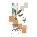 Miniatyrbillede 1 af 2: Tropical Villa Color And Shapes 10 MultiColor 30x40 cm