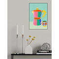 Miniatyrbillede 1 af 2: Cup Of Coffee MultiColor 50x70 cm