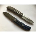 Miniatyrbilde 5 av 5: SanRenMu 9055MUC-GHI Blue/Black Knife Folding Knife