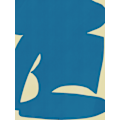Miniatyrbillede 2 af 2: B Cut Out In Blue MultiColor 70x100 cm