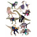 Pikkukuva 1 / 2: Dinosaurus 80-luvun hypyissä MultiColor 30x40 cm