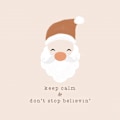 Miniatyrbillede 2 af 2: Keep Calm A Don't Stop Believing MultiColor 50x70 cm