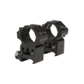 Pikkukuva 2 / 2: Theta Optics - Two-part 25mm optics mount for RIS rail (high) Black