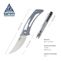 Miniatyrbild 3 av 4: SRM - 7415 - fällkniv - frame-lock - 154CM Steel - lättvikt Blå