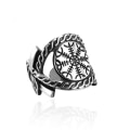 Miniatyrbild 1 av 3: Ring - Nordisk Mytologi - Öppen ring med Skräckhjälmen #8