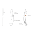 Miniatyrbild 3 av 3: Ruike P881-W Folding knife Sand