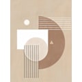 Miniatyrbillede 2 af 2: Neutral Semicircles Poster No.1 MultiColor 50x70 cm