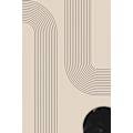 Miniatyrbild 2 av 2: Black Minimal Line Art MultiColor 21x30 cm